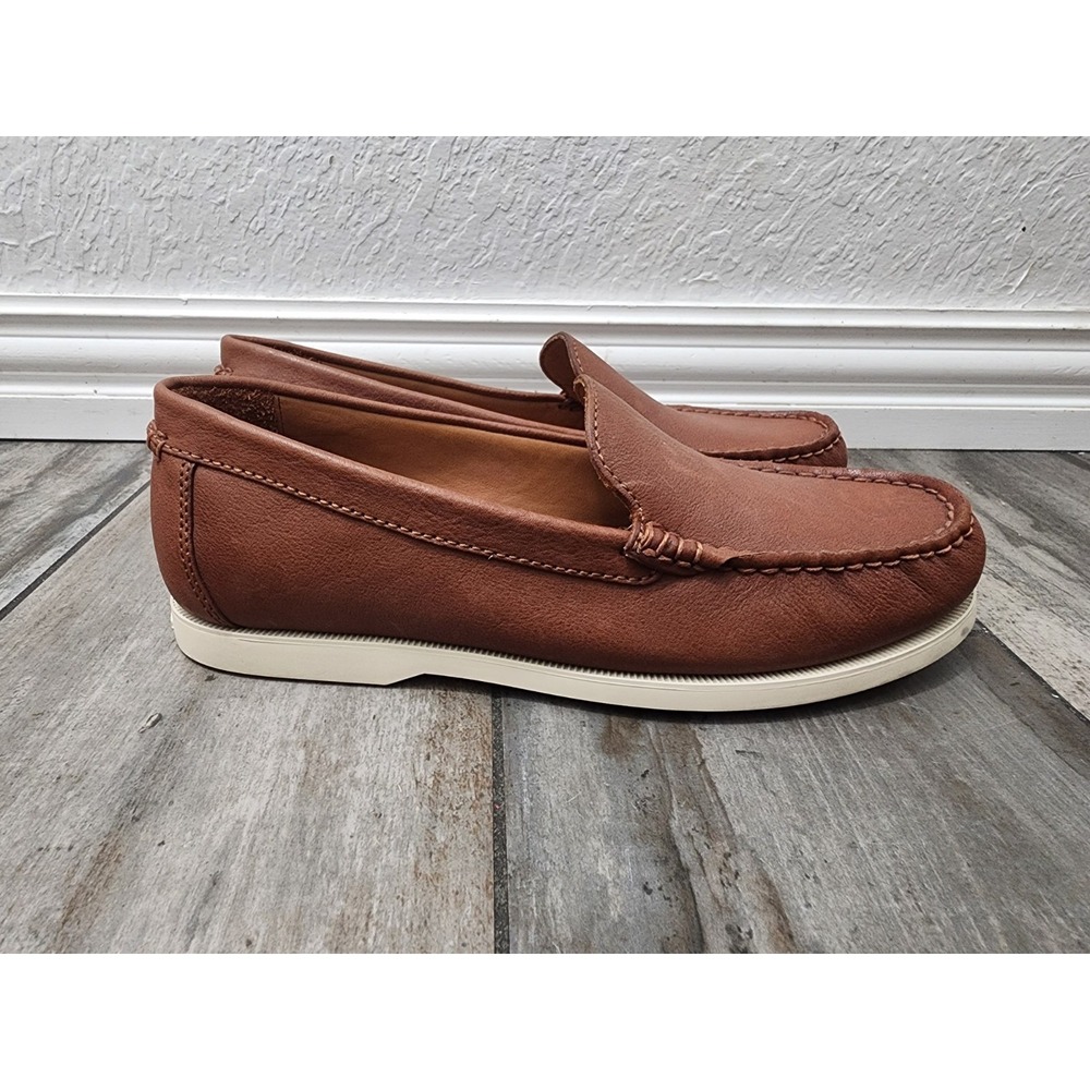 Polo Ralph Lauren Merton Loafer Slip On Round Toe Venetian Tan Size 8